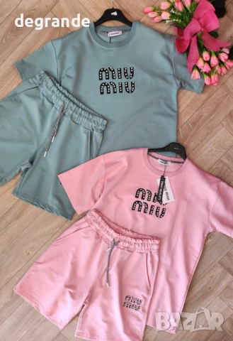 Намален🎯Дамски сет от две части MiuMiu, снимка 2 - Комплекти - 50887592