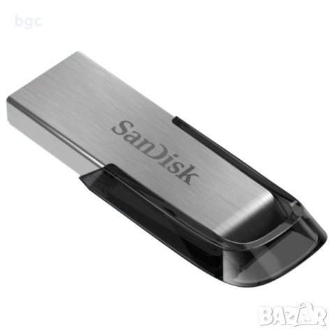 НОВА 64GB, USB 3.0, USB Flash памет SanDisk Ultra Flair, Grey/Black - 5 години гаранция, снимка 3 - USB Flash памети - 55124488