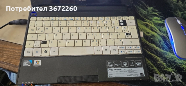 Acer Aspire One AOD255E – Windows 7 Starter, Intel Atom N455, 2GB RAM, 250GB HDD , снимка 4 - Лаптопи за дома - 54815353
