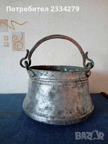 Стари възрожденски гевгир-цедка и бакърче-менец, снимка 9 - Антикварни и старинни предмети - 55038308