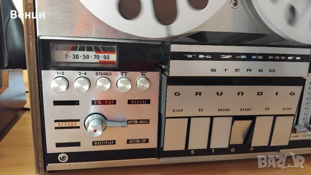 Grundig TK 248 с вграден усилвател и говорители, снимка 7 - Декове - 54203111