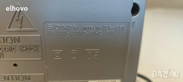Радиочасовник Sony ICF-C50, снимка 7 - Радиокасетофони, транзистори - 55625356