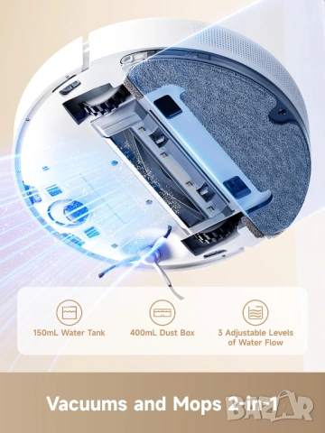 РОБОТ прахосмукачка Dreame D10 Plus Gen 2 6000Pa - КАТО НОВА, снимка 6 - Прахосмукачки - 54586480