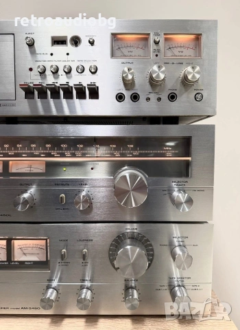 🔊Топ ретро аудио сет - система AKAI AM-2450, AT-2450L, GXC-740D+ опция грамофон AKAI🔊, снимка 5 - Аудиосистеми - 55068747