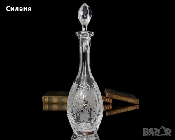 Кристален декантер , снимка 6 - Антикварни и старинни предмети - 55075817