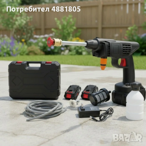 🔫 Акумулаторна водоструйка с 2 батерии 48V 🔫