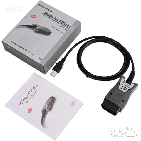 Vgate vLinker FS OBD II USB автодиагностика за Ford и Mazda, FORScan Windows, снимка 4 - Аксесоари и консумативи - 55008808
