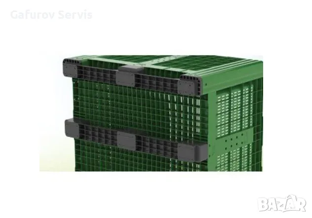 Пластмасов бокс палет Big Box PG 785B – 690 л, 1200 × 1000 мм, снимка 4 - Друго - 55516342