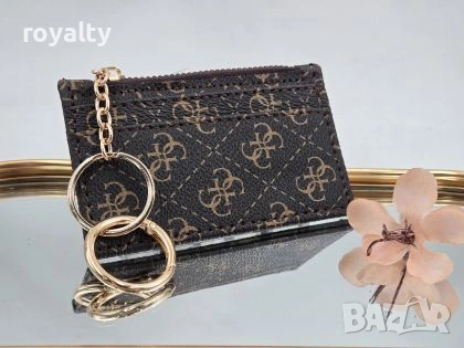 Нов Кожен Дамски Картодържател с Халка Louis Vuitton Gucci, снимка 2 - Портфейли, портмонета - 55172036