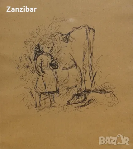 Илия Бешков - графика, снимка 2 - Картини - 53447977
