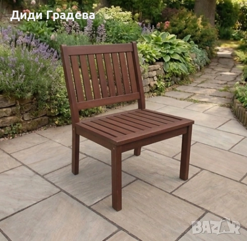 Градински комплект Tirora Muhler Meranti - 5 части, дърво, снимка 4 - Градински мебели, декорация  - 54119005