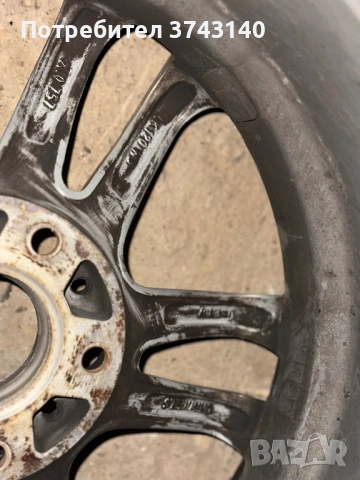 Продавам оригинални 2бр. алуминиеви джанти 17” за BMW F30 с гуми Pirelli Run Flat, снимка 11 - Гуми и джанти - 54737135