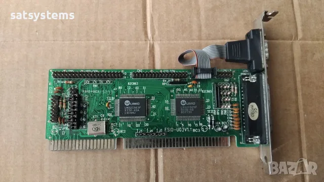 UMC UM82C863 FS10-U03 V1.1 Multi Controller 16-bit ISA IDE FLOPPY COM Print Card