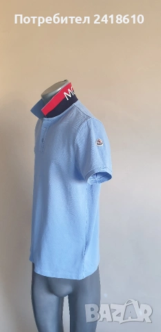 Moncler Pique Cotton Mens Size L ОРИГИНАЛ Мъжка Тениска!, снимка 9 - Тениски - 54730647