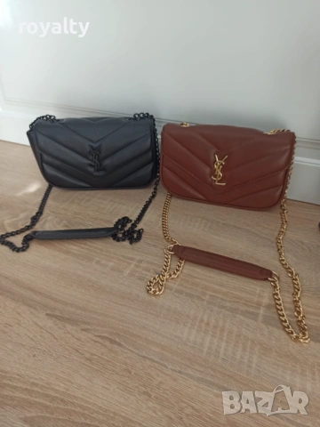 Yves Saint Laurent Нова Кожена Дамска Чанта Различни Цветове YSL