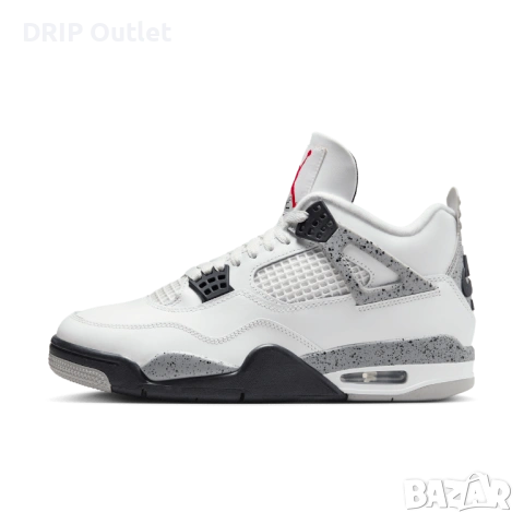 !НОВИ! Jordan 4 Retro | White Cement | + КУТИЯ, снимка 3 - Маратонки - 54168180