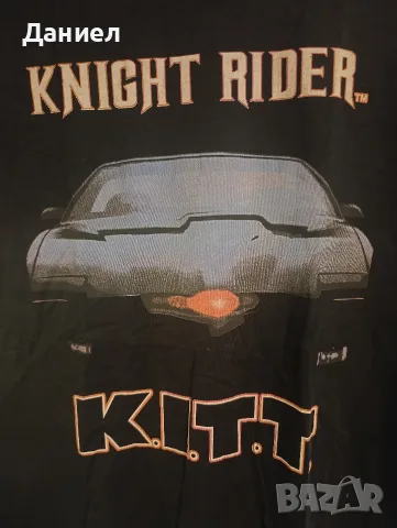 Винтидж тениска Knight rider 80s, снимка 3 - Тениски - 55506635