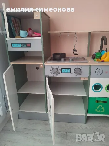детска дървена кухня , снимка 2 - Играчки за стая - 55690266