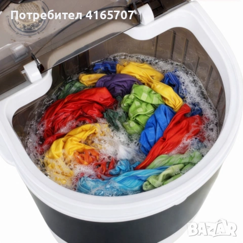 Преносима мини пералня Adler с центрофуга до 4 кг - Компактно решение за всяко пространство