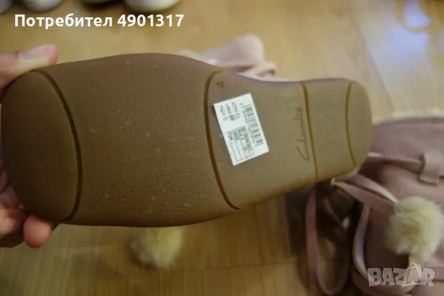 нови кожени ботуши Clarks, 37ми номер, снимка 4 - Дамски ботуши - 55467086