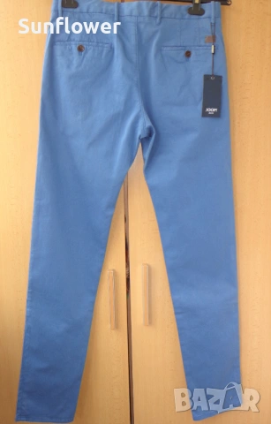 Чисто нов мъжки син дизайнерски панталон Joop! Slim fit chino, размер W31 L34 , снимка 8 - Панталони - 54609853