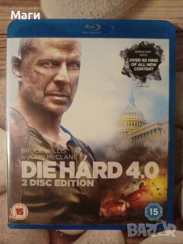 Live Free or Die Hard 4 (Умирай трудно 4.0 ) 2  Blu Ray disc / 2 Блу Рей диска без Бг субтитри 