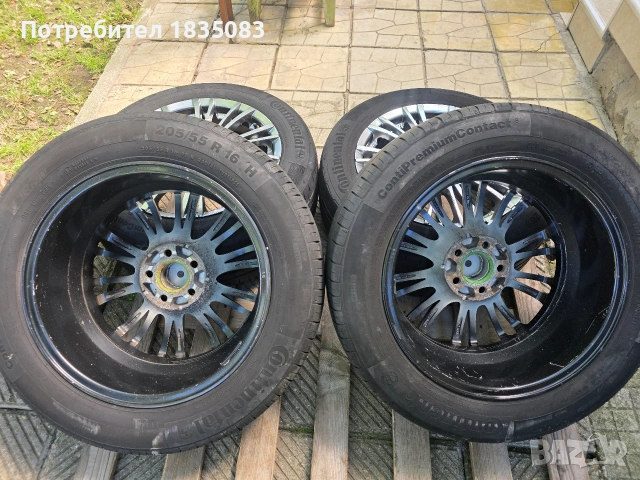 Лети джанти 16ки 5х100 MSW O.Z.Racing + летни гуми 205/55/16 Continental, снимка 9 - Гуми и джанти - 55067586