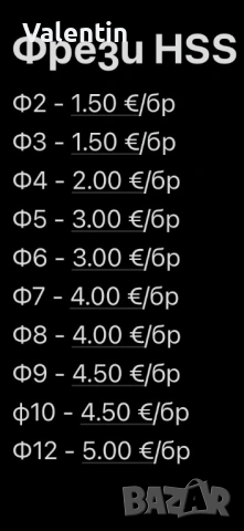 HSS фрези, снимка 6 - Други инструменти - 54208178