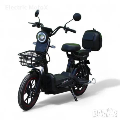 Електрически двуместен скутер – велосипед със 18″ гуми, 750W, 48V/20Ah, снимка 2 - Мотоциклети и мототехника - 55424602