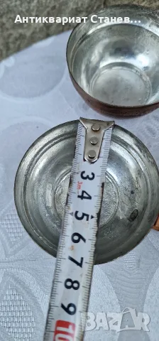 Винтидж меден комплект джезве с 4 чаши , снимка 18 - Чаши - 55316666