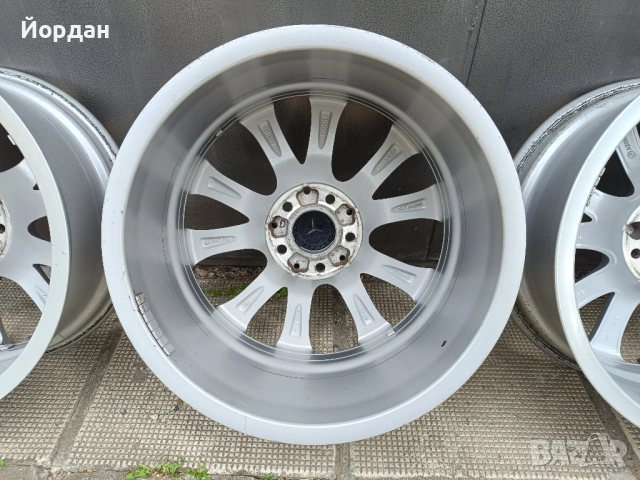 ОРИГИНАЛНИ джанти 18 ' цола 5x112 МЕРЦЕДЕС / MERCEDES E Klasse W213 8J ET43 + датчици, снимка 14 - Гуми и джанти - 54527731