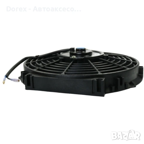 Универсален електрически вентилатор перка за радиатор - 10'' (25см), 12V, 80W, ABS и стомана, безшум, снимка 4 - Аксесоари и консумативи - 54196418