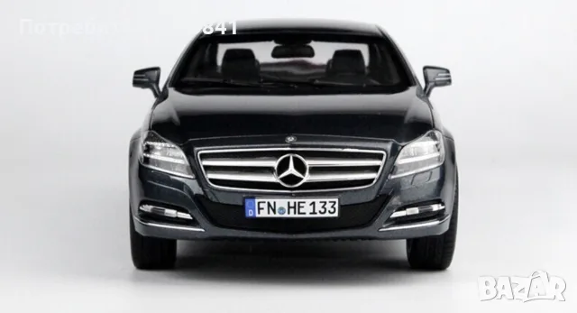 1:18 Mercedes-Benz CLS 350 Norev Тъмно Сив с Оригинална Кутия, снимка 5 - Колекции - 55464612