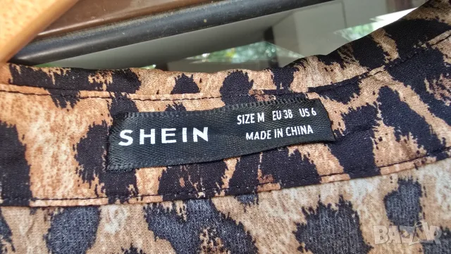Нова дамска рокля SHEIN LUNE Leopard Print М-Л, снимка 7 - Рокли - 55320956