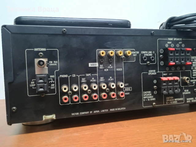 RX-530RBK. Качествен 5 канален ресивър с оригинално дистанционно и вграден тунер., снимка 11 - Ресийвъри, усилватели, смесителни пултове - 54570140