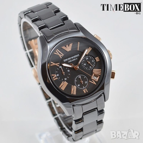 Emporio Armani AR1411 Ceramica Chronograph, снимка 3 - Дамски - 38774743