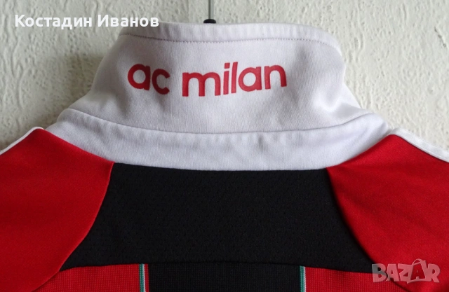 2012 AC Milan Adidas детска футболна тениска размер 176 Милан , снимка 10 - Тениски - 54739701