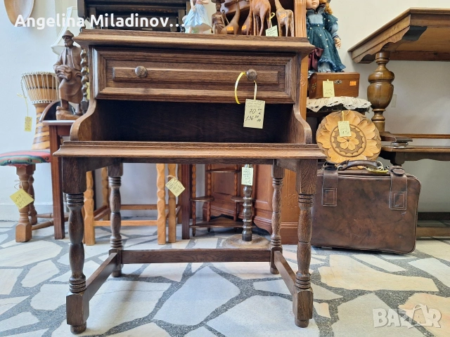 Винтидж шкаф дъб масив , снимка 4 - Шкафове - 53999973