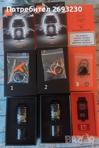 Атомайзери Geekvape Z X RTA и Fat Rabbit Solo RTA
