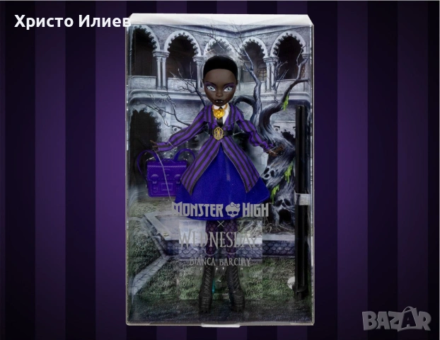 Кукла Monster High Wednesday Колекционерска Кукла Бинка Баркли, снимка 10 - Кукли - 54464939