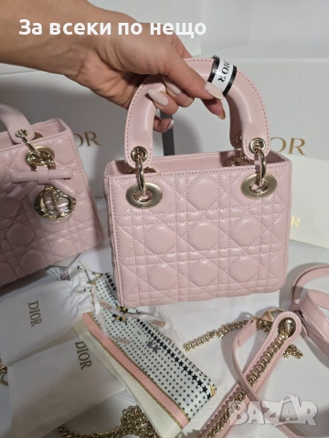 Mini Lady Dior Дамска Чанта От Агнешка Кожа Код Brand Luxury Fashion24, снимка 4 - Чанти - 54960798