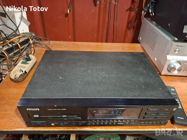 Продава се COMPACT DISC PLAYER Philips CD850. , снимка 2 - Ресийвъри, усилватели, смесителни пултове - 54859443