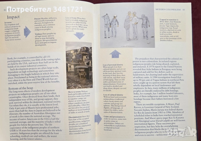 Световен атлас на коренните жители / The Gaia Atlas of First Peoples A Future for the Indigenous Wor, снимка 18 - Пътеводители, карти и атласи - 54960126