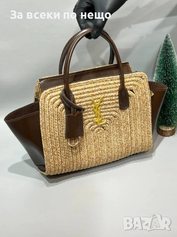 Yves Saint Laurent Дамска Плетена Плажна Чанта Тип Кошница - Различни Цветове Код SK1712, снимка 2 - Чанти - 54896519