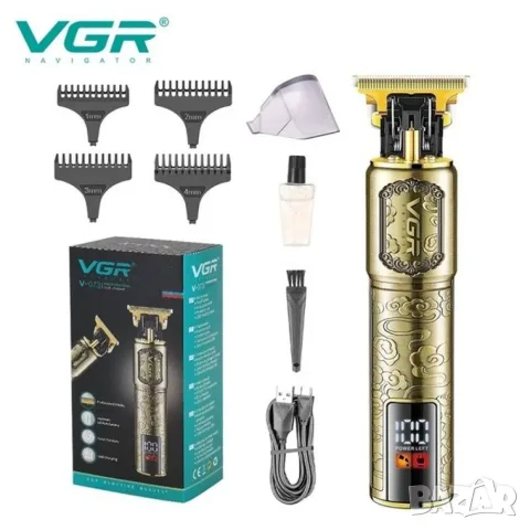 Професионален тример за подстригване VGR V-073 с дисплей