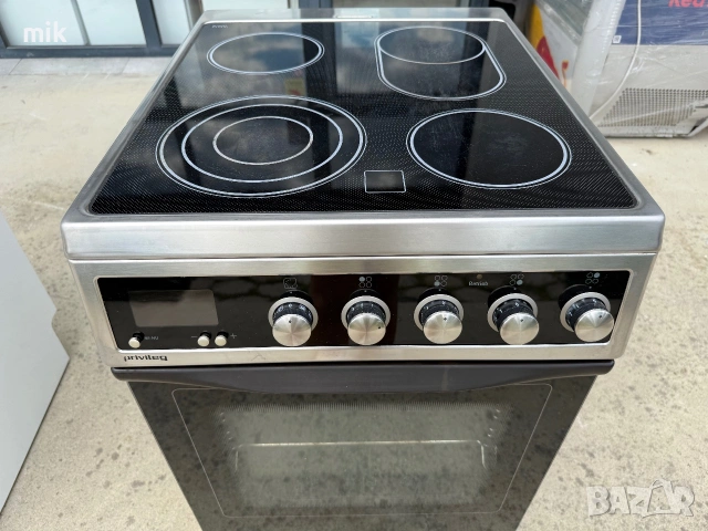 Печка с керамичен плот AEG Инокс 50 см, снимка 4 - Печки, фурни - 55250766