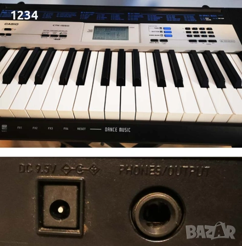 синтезатор клавир CASIO CTK-1550 пиано с 5 октави и плътни клавиши, снимка 8 - Синтезатори - 54795661