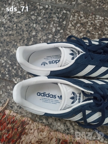 Чисто нови adidas Gazelle blue navy uk9.5/us10 /N44 70 евро, снимка 7 - Маратонки - 53997571