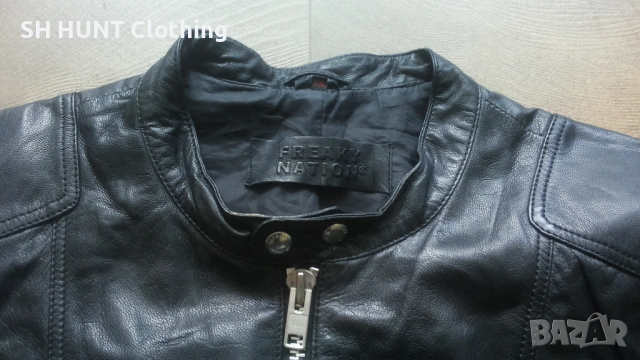 FREAKY NATION LEATHER Jacket Размер XL мъжко яке естествена кожа 16-27, снимка 6 - Якета - 54804668