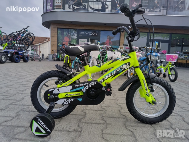 BG Детски велосипед 12" SAMURAJ жълт, снимка 11 - Велосипеди - 54334103